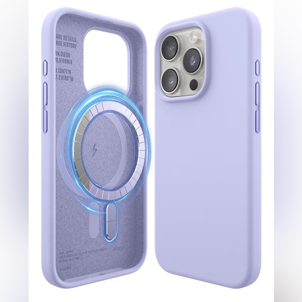 NWT Elago iPhone 15 Pro Silicone MagSafe Case in Purple